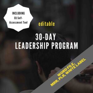 30-Day Leadership Program with Bonus Self-Assessment Tool - MRR Included