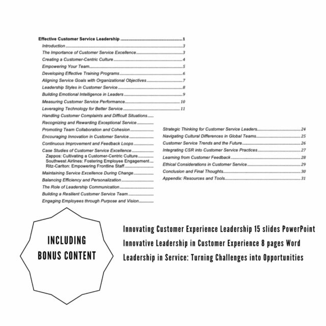 Customer Service Leadership eBook + Bonus Content (MRR) - Image 2