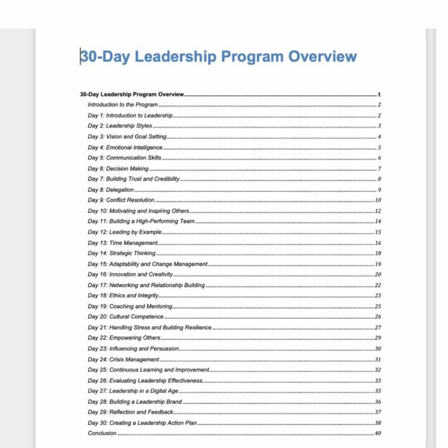 30-Day Leadership Program with Bonus Self-Assessment Tool - MRR Included - Image 2