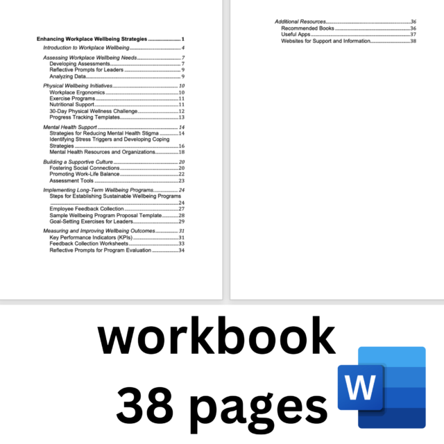Workplace Wellbeing Toolkit: eBook, Audio, Workbook, & Excel Templates - With MRR/PLR - Image 2