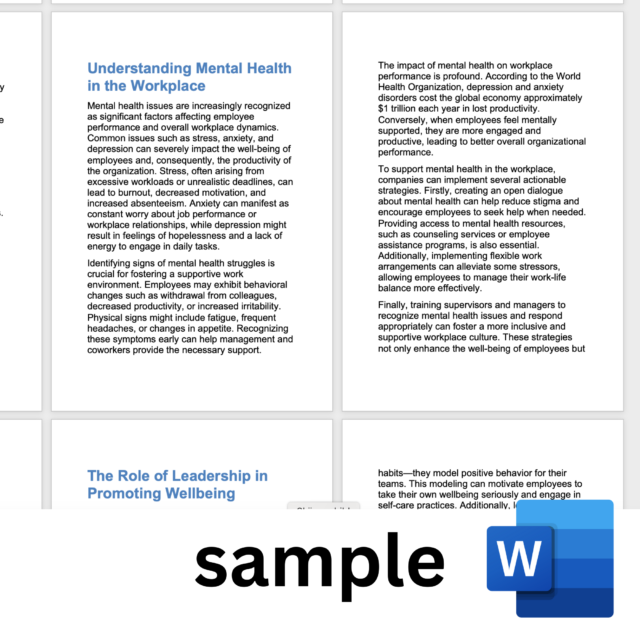 Workplace Wellbeing Toolkit: eBook, Audio, Workbook, & Excel Templates - With MRR/PLR - Image 4