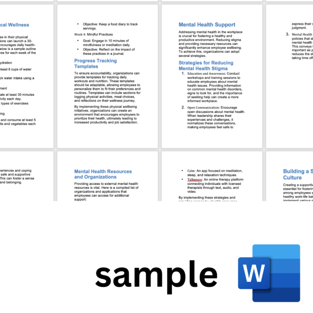 Workplace Wellbeing Toolkit: eBook, Audio, Workbook, & Excel Templates - With MRR/PLR - Image 5