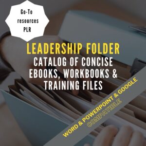 Leadership Folder Training Resource Editable